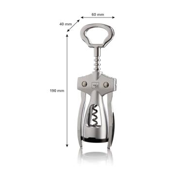 Vacu Vin Winged Corkscrew silver