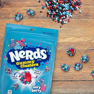 Nerds gummy clusters berries zakje (10x 113 gr)