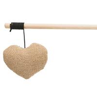 TRIXIE KATTENHENGEL HART HOUT / STOF ASSORTI 35 CM - thumbnail