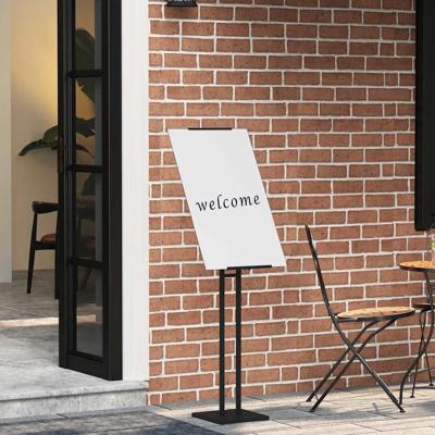 Beursstand Zwart 26,5 x 26,5 x 127 cm Staal