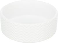 Trixie voerbak / drinkbak wave keramiek wit - thumbnail