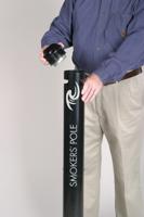 Rubbermaid peukenzuil Smokers&apos; Pole, ft 10,2 x 107,9 cm, zwart - thumbnail