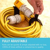 Kabelbinders Velcro one-wrap Zwart 10 mm x 5 m - thumbnail