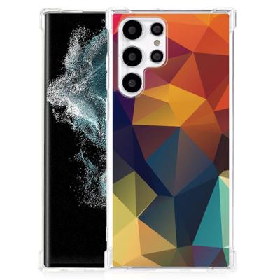 Samsung Galaxy S22 Ultra Shockproof Case Polygon Color Samsung Galaxy S22 Ultra Shockproof Case Polygon Color
