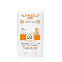 Alphanova Sun Sun bio SPF50+ face sun stick - beige 12 Gram - thumbnail