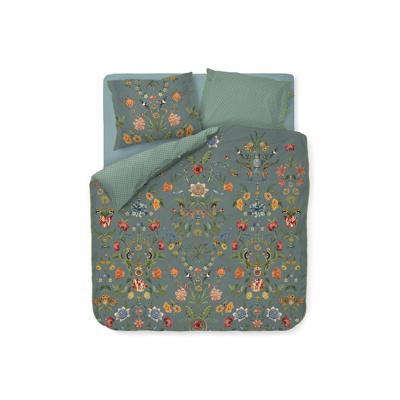 Pip Studio Pip Studio Botanico Verde Dekbedovertrek Blauw 260x200/220 cm