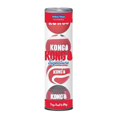 KONG SIGNATURE BALLEN ASSORTI 7X7X7 CM 4 ST
