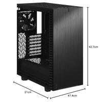 Fractal Design Define 7 Compact Light Tempered Glass midi tower behuizing - thumbnail