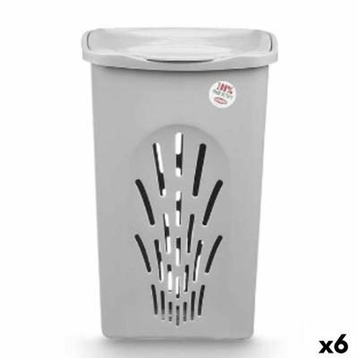 Wasmand Stefanplast Grijs Plastic 50 L 37 x 56 x 39 cm (6 Stuks)