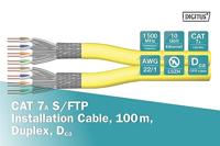 Digitus DK-1743-A-VH-D-1 Netwerkkabel CAT 7a S/FTP Geel 100 m - thumbnail