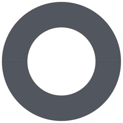 VidaXL Geschikt voor platte boomring antraciet ø40 / 70 cm staal