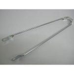 spatbordstang 28 inch staal zilver per stuk - thumbnail