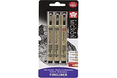 Sakura blisterkaart pigma micron 3 stuks Sakura blisterkaart pigma micron 3 stuks