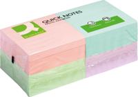 Q-CONNECT Quick Notes, ft 76 x 76 mm, 100 vel, pak van 12 blokken in pastelkleuren - thumbnail