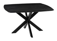 LABEL51 Eetkamertafel Blake - Zwart - Mangohout - 140x140 cm - thumbnail