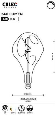 Lichtbron Organic Evo Goud E27