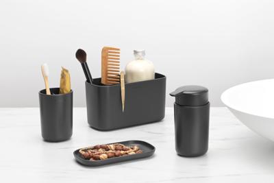 Brabantia ReNew tandenborstelhouder met inzet dark grey Brabantia ReNew tandenborstelhouder met inzet dark grey