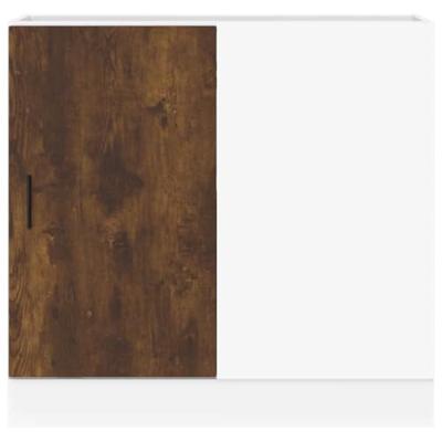 Onderkast Lyon bewerkt hout gerookt eikenkleurig