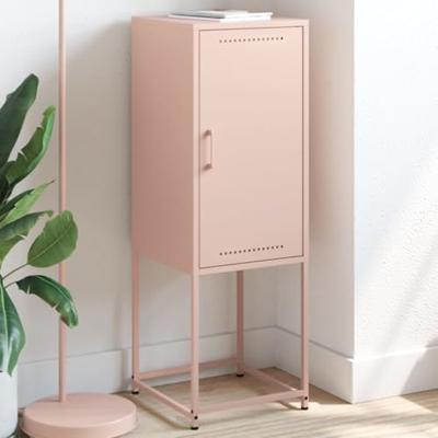 Hoge kast 36x39x107 cm staal roze
