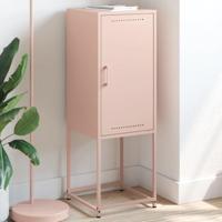 Hoge kast 36x39x107 cm staal roze - thumbnail