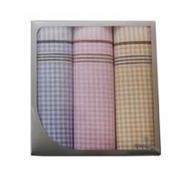 3-pak Dames zakdoeken Vintage Ruit - Stoffen katoenen zakdoeken - thumbnail