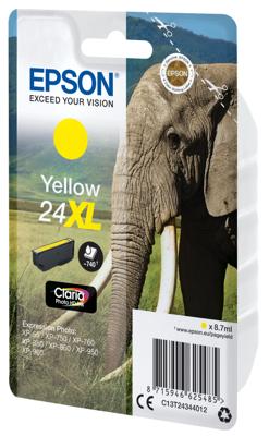 Epson Inktcartridge 24XL Origineel Geel C 13 T 24344012 Epson Inktcartridge 24XL Origineel Geel C 13 T 24344012