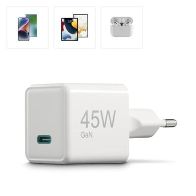 Hama Fast Charger USB-C PD/QC/GaN Super-Mini Charger 45 W Oplader Wit - thumbnail