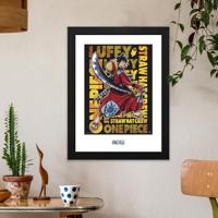 One Piece Framed Print - Luffy in Wano (30x40cm) - thumbnail