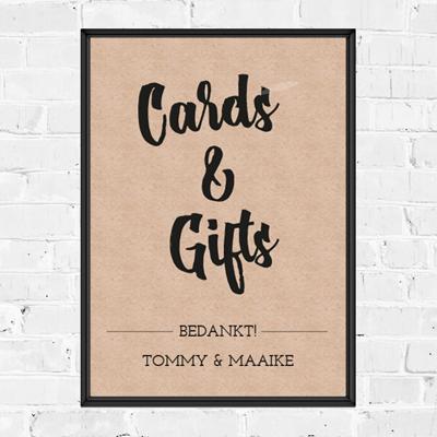 Poster kaarten en cadeaus kraft