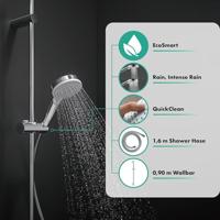 Hansgrohe Crometta 2 stralen doucheset vario EcoSmart wit/chroom - thumbnail
