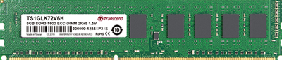 Transcend - DDR3 - 8 GB - DIMM 240-PIN - 1600 MHz / PC3-12800 - CL11 - 1.5 V - ungepuffert - ECC