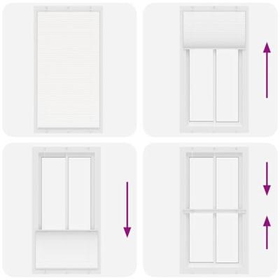 Pliss rolgordijn 105x200 cm stofbreedte 104,4cm polyester wit