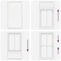 Pliss rolgordijn 105x200 cm stofbreedte 104,4cm polyester wit - thumbnail