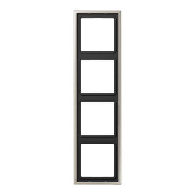 Jung LS990 Edelstaal Afdekraam 4-voudig ES2984