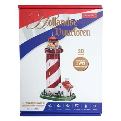 Cubic Fun 3d puzzel vuurtoren led, 51st. Cubic Fun 3d puzzel vuurtoren led, 51st.