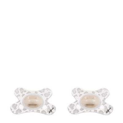 Difrax Natural fopspeen dierenprint 0-6 mnd (2 stuks) Remi