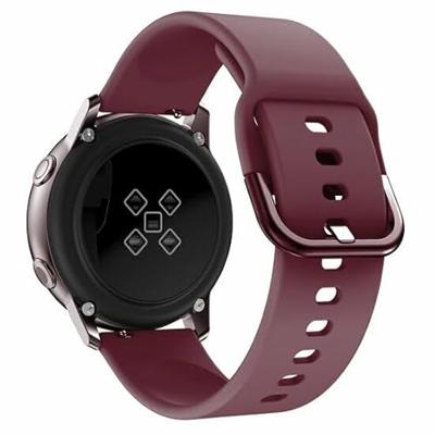 By Qubix - Siliconen sportband - Bordeaux - Compatible met Garmin Approach S12 / S40 / S42 - Compatible Garmin bandje - Bandbreedte: 20mm - Bandbreedte: 22mm
