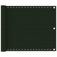 VidaXL Balkonscherm 75x300 cm hdpe donkergroen - thumbnail