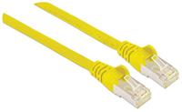 Intellinet 739818 RJ45 Netwerkkabel, patchkabel CAT 6 S/FTP 0.25 m Geel Folie afscherming, Afscherming gevlochten, Halogeenvrij 1 stuk(s) - thumbnail
