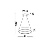 Lyora Design hanglampAlbi grijs Ø 41cm - 8105619 - thumbnail
