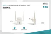 DIGITUS DN-7070 - Wi-Fi signaalversterker - Wi-Fi - 2.4 GHz, 5 GHz - 100 - 240 V wisselstroom - thumbnail