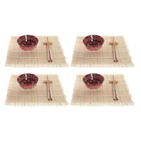 Sushi-set DKD Home Decor 14,5 x 14,5 x 31 cm Fuchsia Mandala Keramiek Orientaals (16 Onderdelen) - thumbnail
