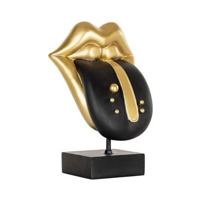 Richmond Decoratie 'Tongue' 33cm, kleur Zwart