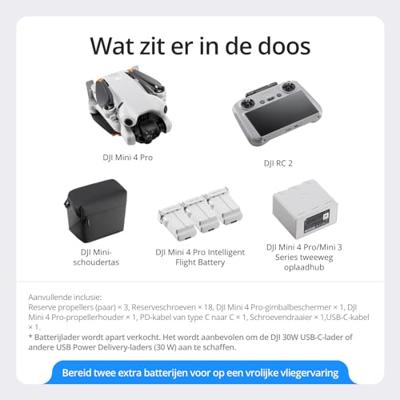 DJI Mini 4 Pro incl. RC151 Remote Controller (ACTIE) - thumbnail