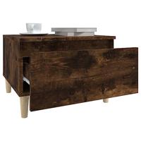 Bijzettafels 2 st 50x46x35 cm bewerkt hout gerookt eikenkleurig - thumbnail