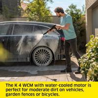 Kärcher K 4 WCM hogedrukreiniger Staand Electrisch 420 L/u 1800 W Zwart, Geel - thumbnail