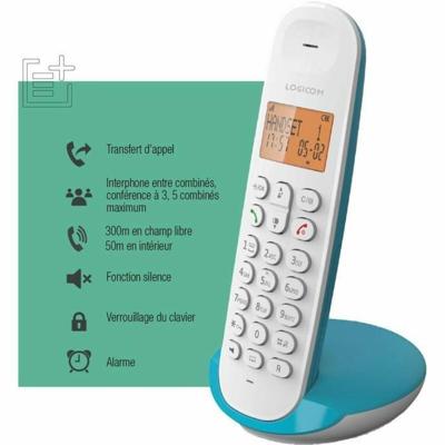 Logicom ILOA 150 Draadloze vaste telefoon zonder antwoordapparaat - Solo - Analoge & DECT-telefoons - Turquoise