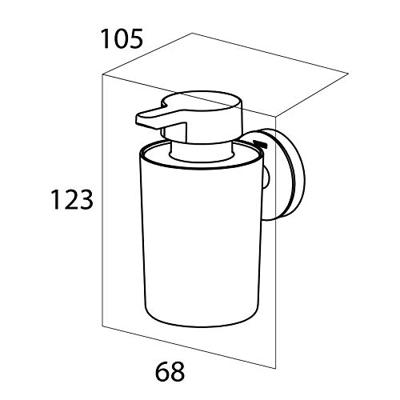 Tiger Urban Zeepdispenser Zwart 6.8x12.3x10.5cm 1316030746