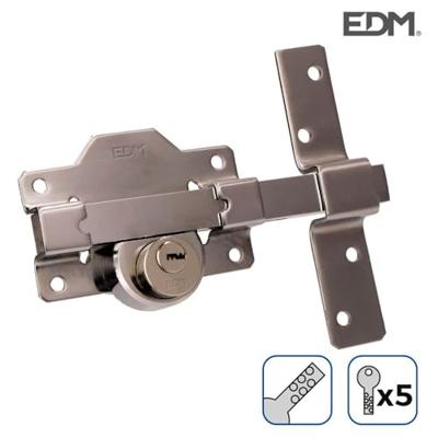 Veiligheidsslot EDM 85191 Nikkel 83 x 170 mm Ø26 mm