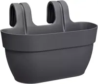 Elho Vibia Campana easy hangpot medium antraciet - thumbnail